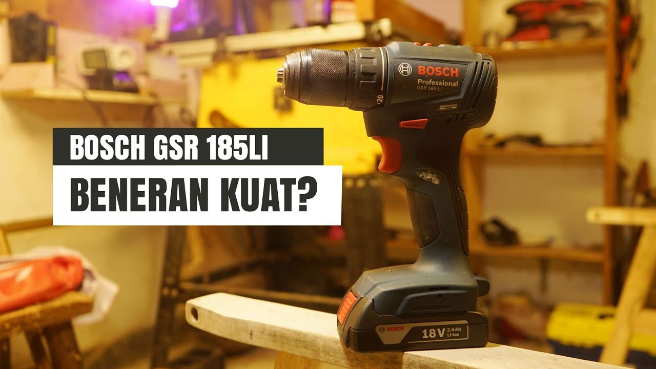BOR CORDLESS TERBAIK? Review JUJUR Bosch GSR 185-LI Setelah 1 tahun Pakai!