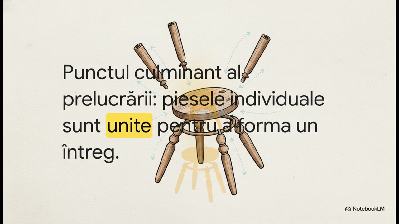 Operațiile tehnologice pentru realizarea unui produs din material lemnos-clasa a VIII a