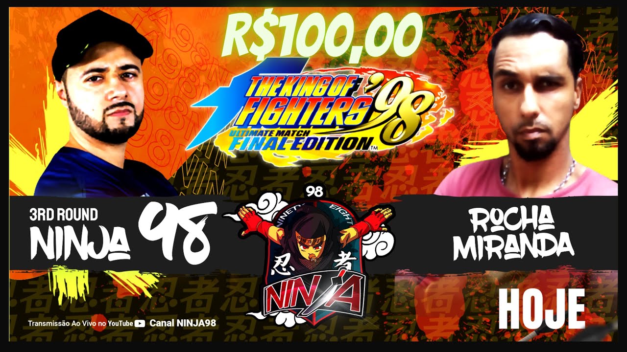 DESAFIO ---- NINJA 98 🆚ROCHA MIRANDA- KOF98UM  #kof2002