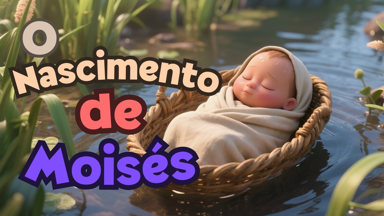 O Nascimento de Moisés 👶🌊 | O Bebê no Rio Nilo | História Bíblica Infantil Animada