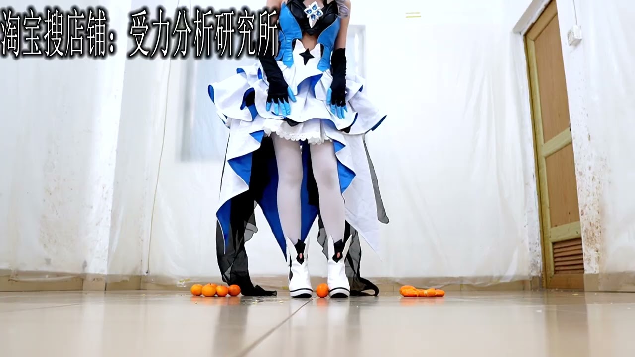 Chinese girl wear cosplay High-heeled ankle boots crush Bronya Zaychik (Herrscher of Reason)