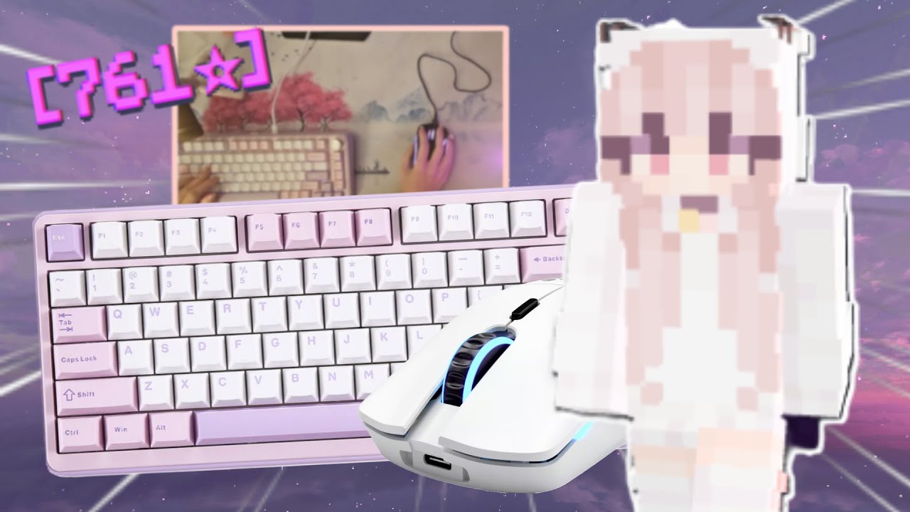 Bedwars Keyboard & Mouse Sounds with HANDCAM