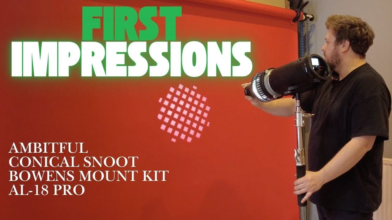 Первые впечатления! AMBITFUL Конический снуд Bowens Mount Kit AL-18 PRO