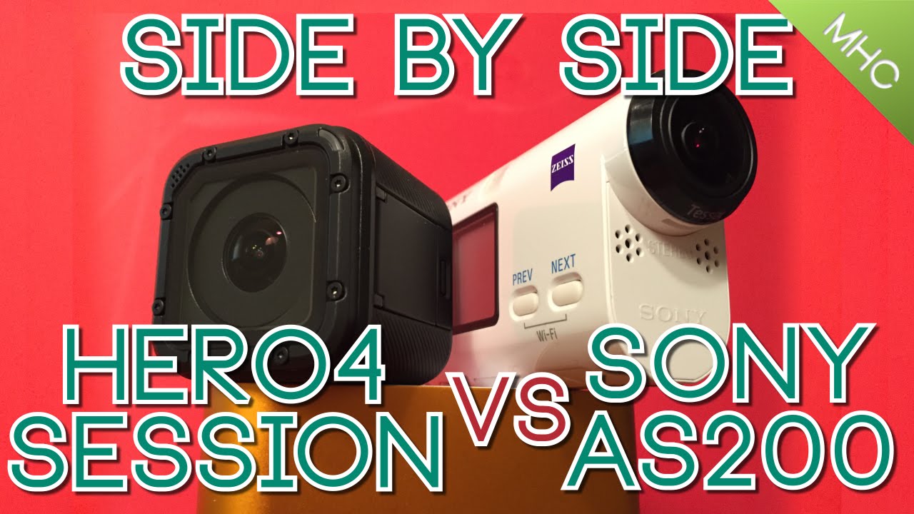 GoPro Hero4 Session vs Sony AS200V EVERY Aspect Covered