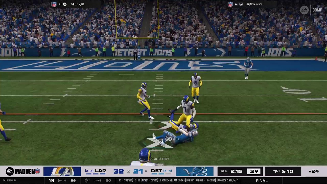Rams vs Lions
