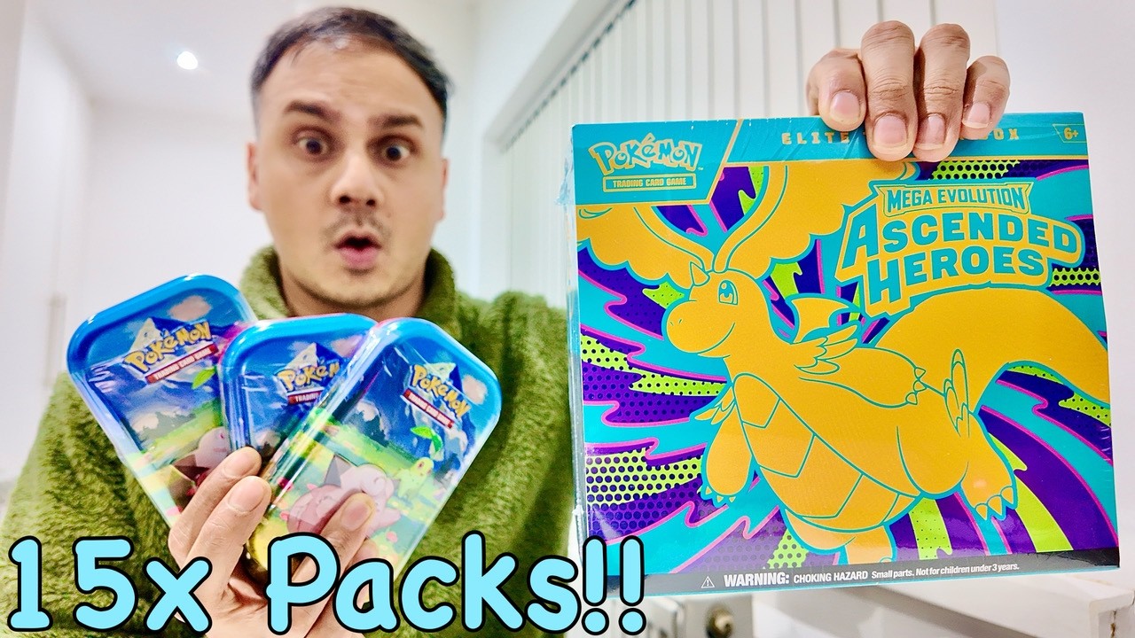 Opening 15 Packs Of Ascended Heroes!! | Opening My First ETB