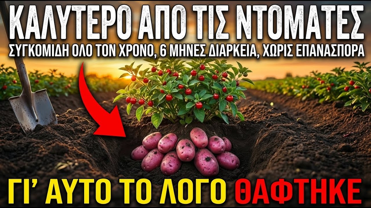 Καλύτερη Από Τις Ντομάτες. Παράγει Όλο Τον Χρόνο, Αντέχει 6 Μήνες, Χωρίς Να Ξαναφυτευτεί