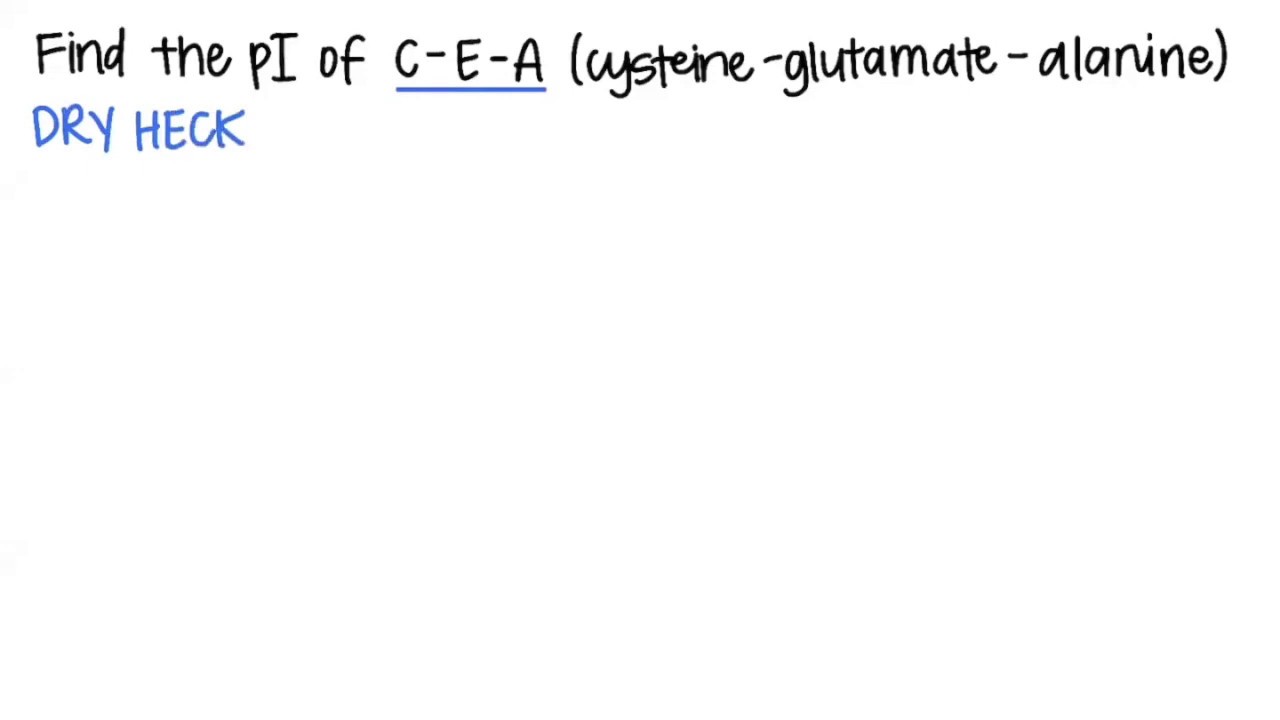 Tripeptide pI Calculation -- BCH 100
