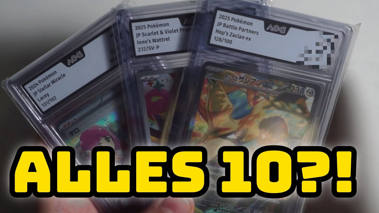Ich teste AOG Grading mit 3 Pokémon-Karten – lohnt sich das? 💎📦 (Deutsch)