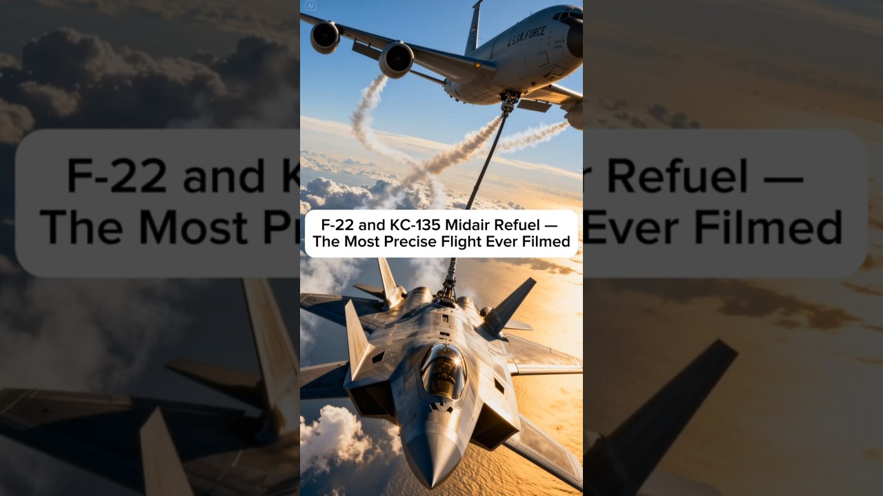 F-22 and KC-135 Midair Refuel &mdash; The Most Precise Flight Ever Filmed