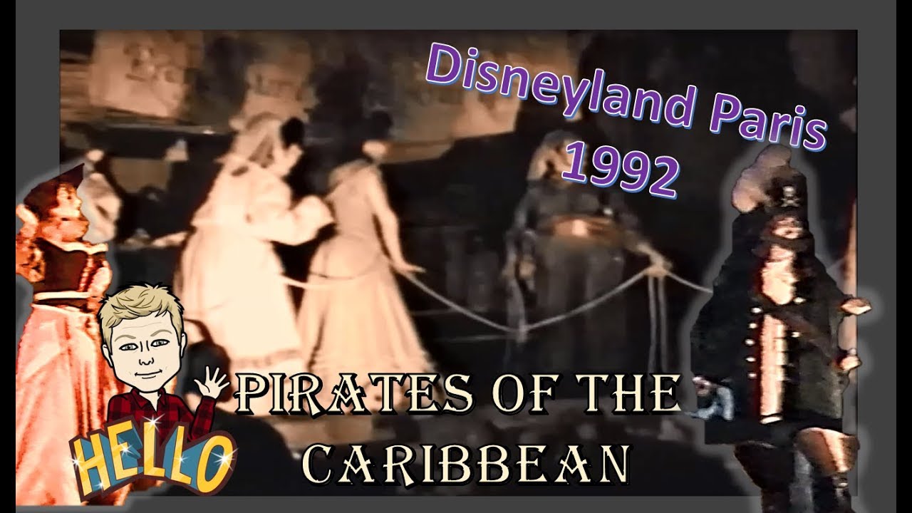 ☠ Disneyland Paris Pirates of the Caribbean ride 1992 ☠