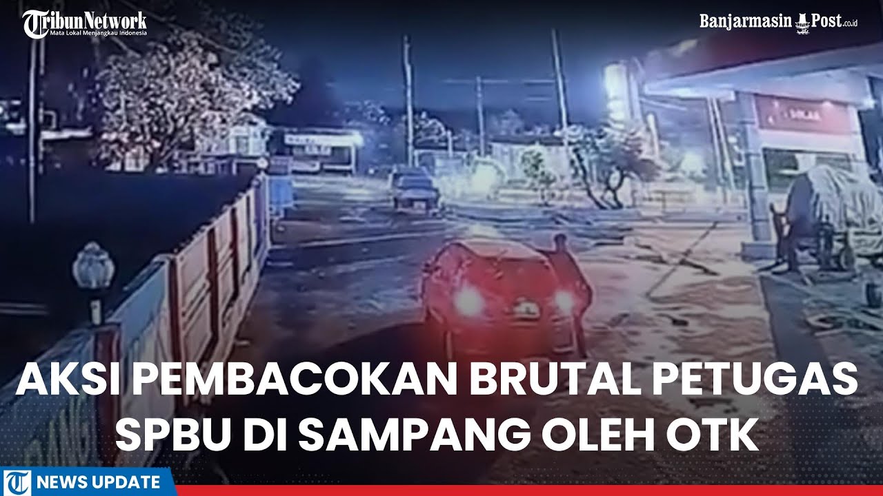 Ngeri!, Aksi Pembacokan Brutal Petugas SPBU di Sampang oleh OTK, Cuman Gara-gara Ini