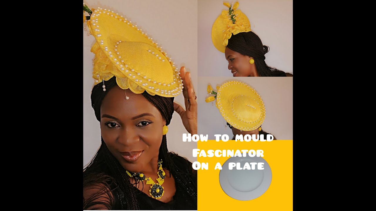 How I made this curved fascinator from a flat plate ||Ahviworld
