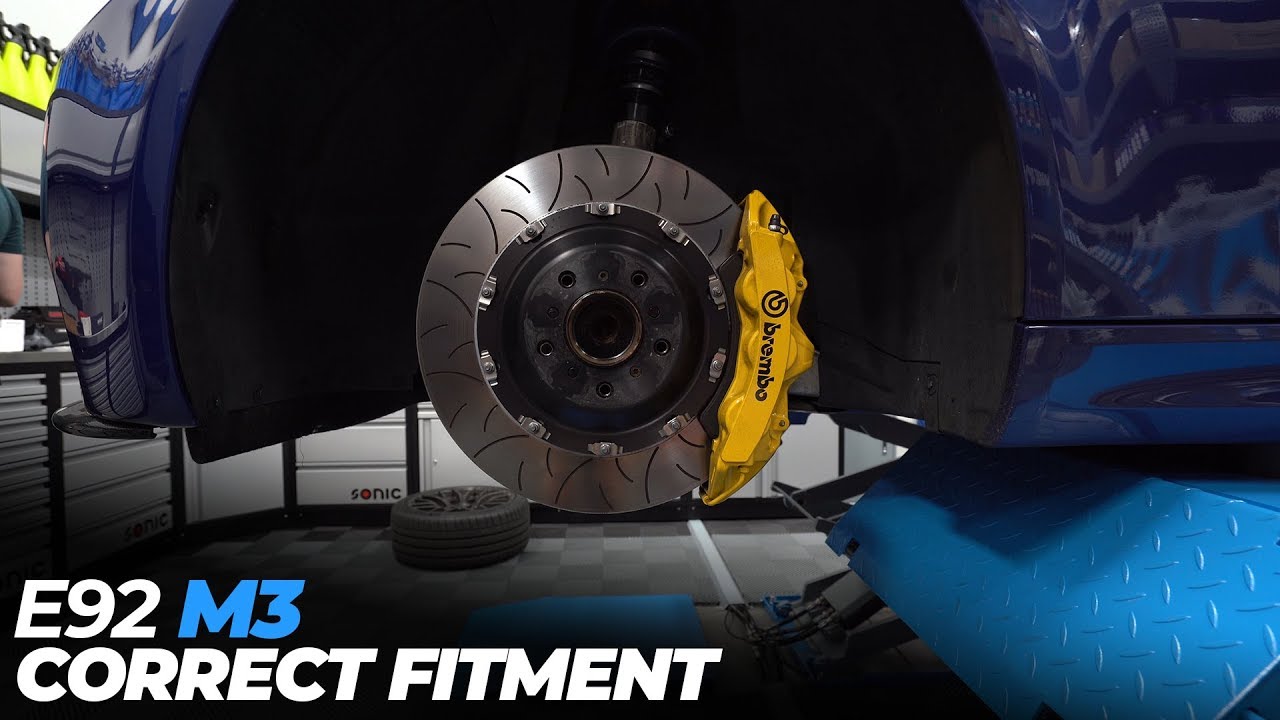 E92 M3 - Correctly Sized Spacers Installed