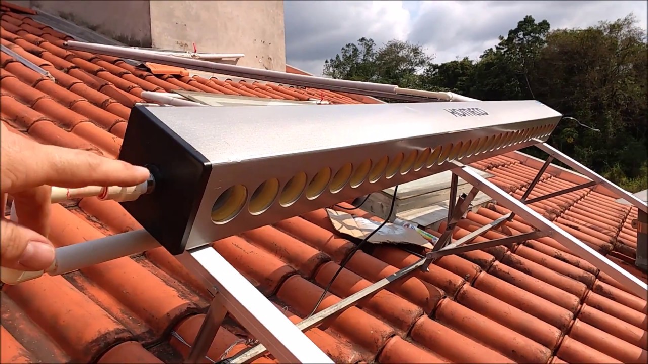 Coletor Solar Komeco  3 - Tubo A Vácuo - chuva