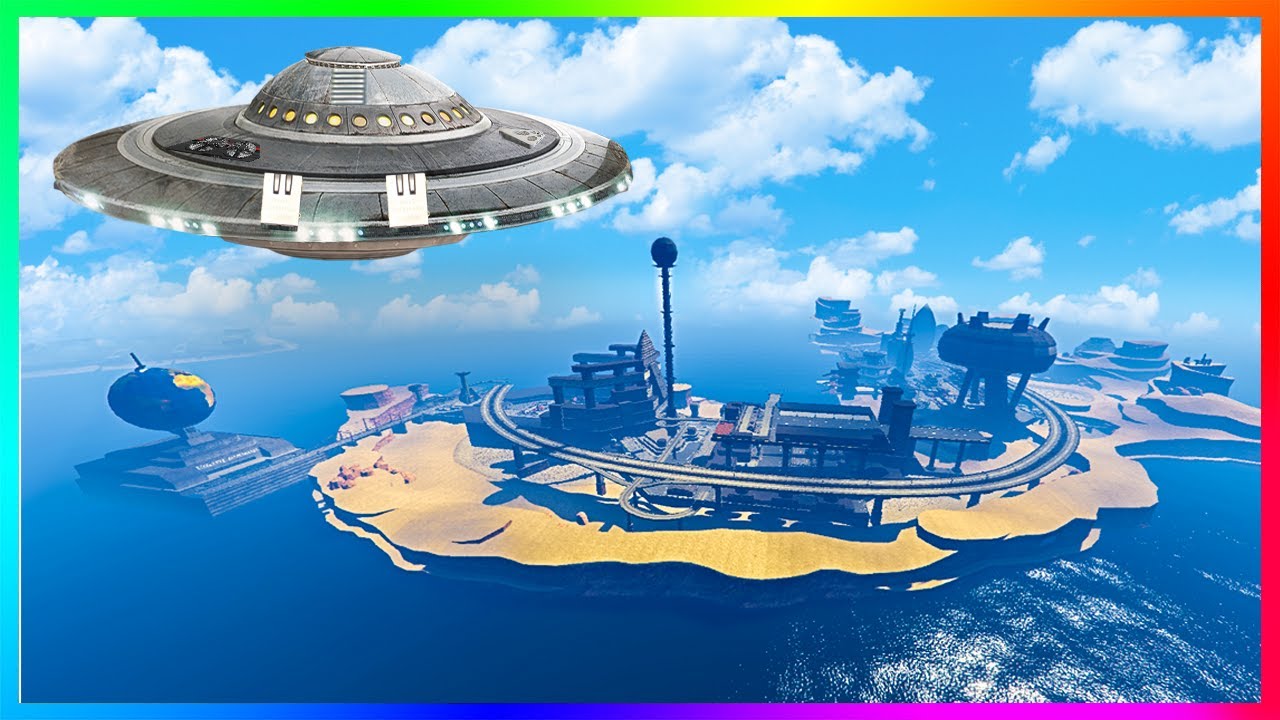 GTA 5 : VILLE ALIEN CACHÉE DANS LA MER ! (découverte)