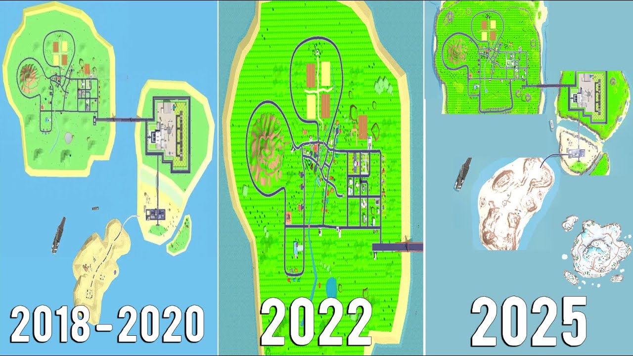Evolution Of Map & New Area In Dude Theft Wars (2017 - 2025) !!! 🤔🤔🤔