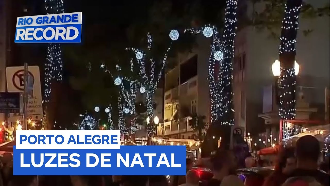 Centro histórico de Porto Alegre (RS) recebe iluminação natalina e atrações para o fim de ano