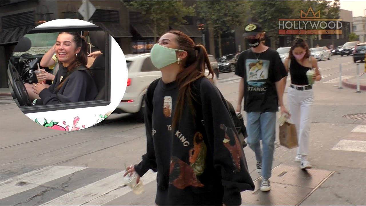 Addison Rae Stops for Fans in Hollywood After Being Cast in 