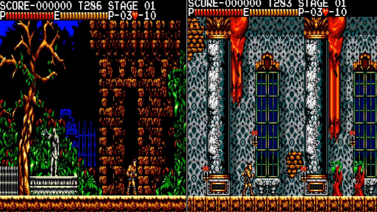 SEGA MASTER SYSTEM ENHANCED CASTLEVANIA v0 1 UNOFFICIAL PD HOMEBREW GAME xfixium PSG ENHANCED GAME G
