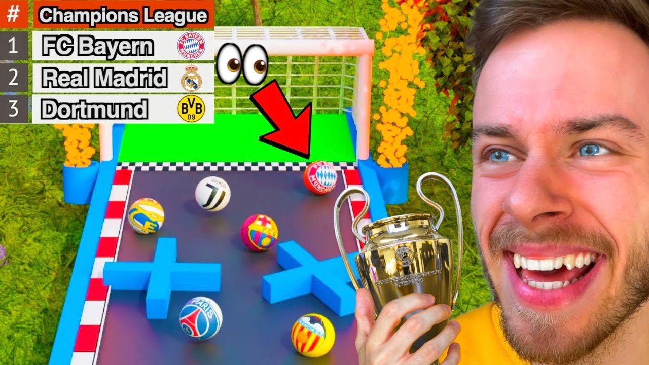 Marble Race sagt die KO-PHASE der CHAMPIONS LEAGUE voraus! 👀😂 (mit Überraschung!)
