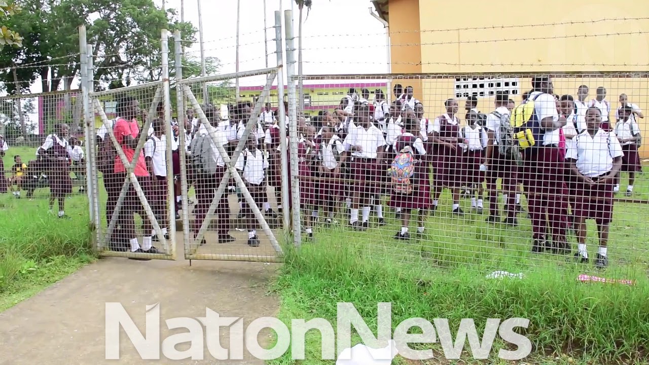 Students protest at Grantley Adams
