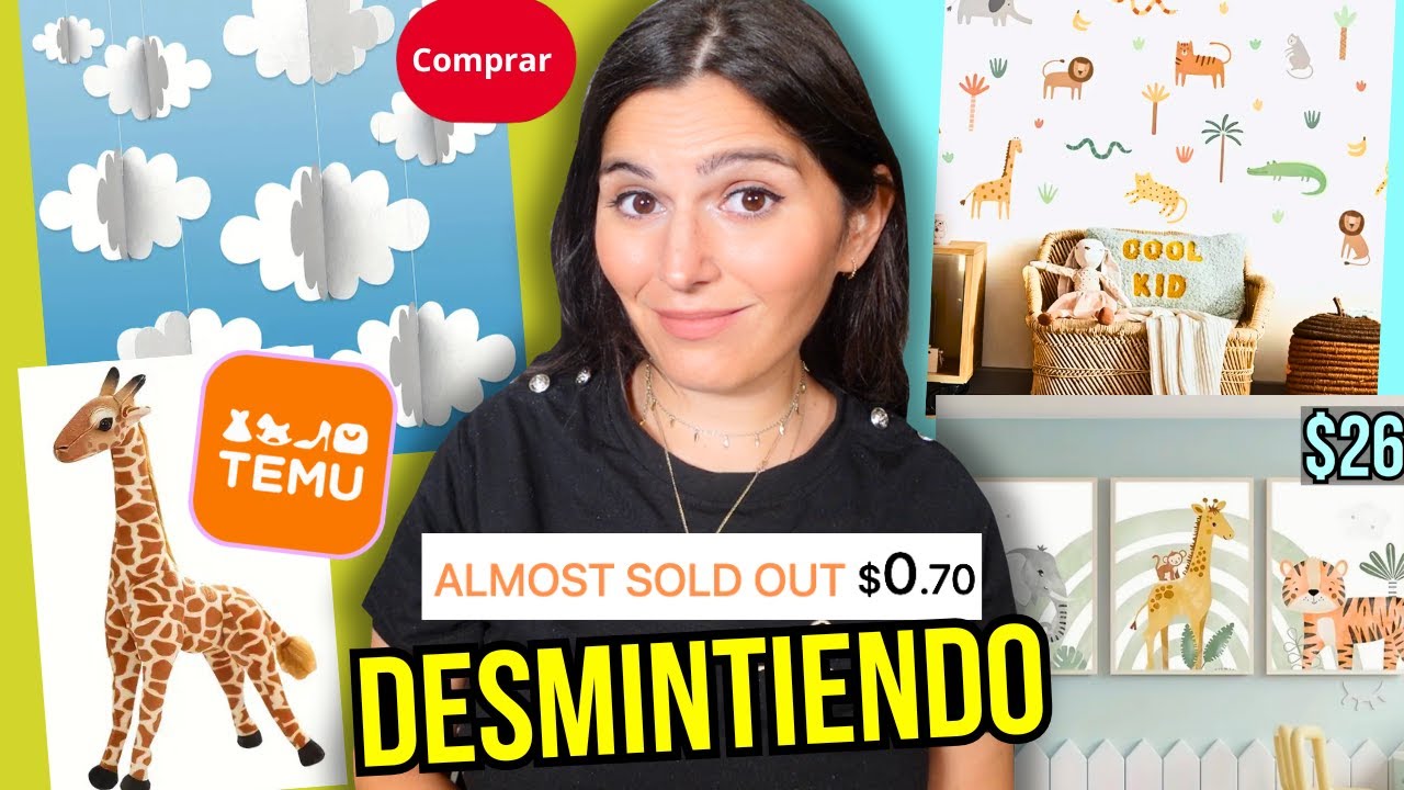 &iexcl;DECORANDO del CUARTO del BEBE con BOLUCOMPRAS! *usando TEMU, MERCADO LIBRE*