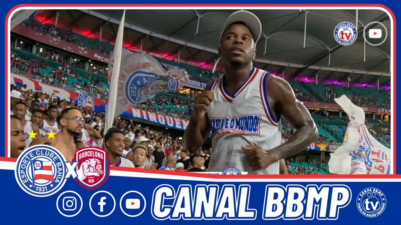 🔵SETOR NORTE VIVENCIA NA ARQUIBANCADA BAHIA 5X1 BARCELONA-BA #avozdaarquibancada #BBMP #arquibancada