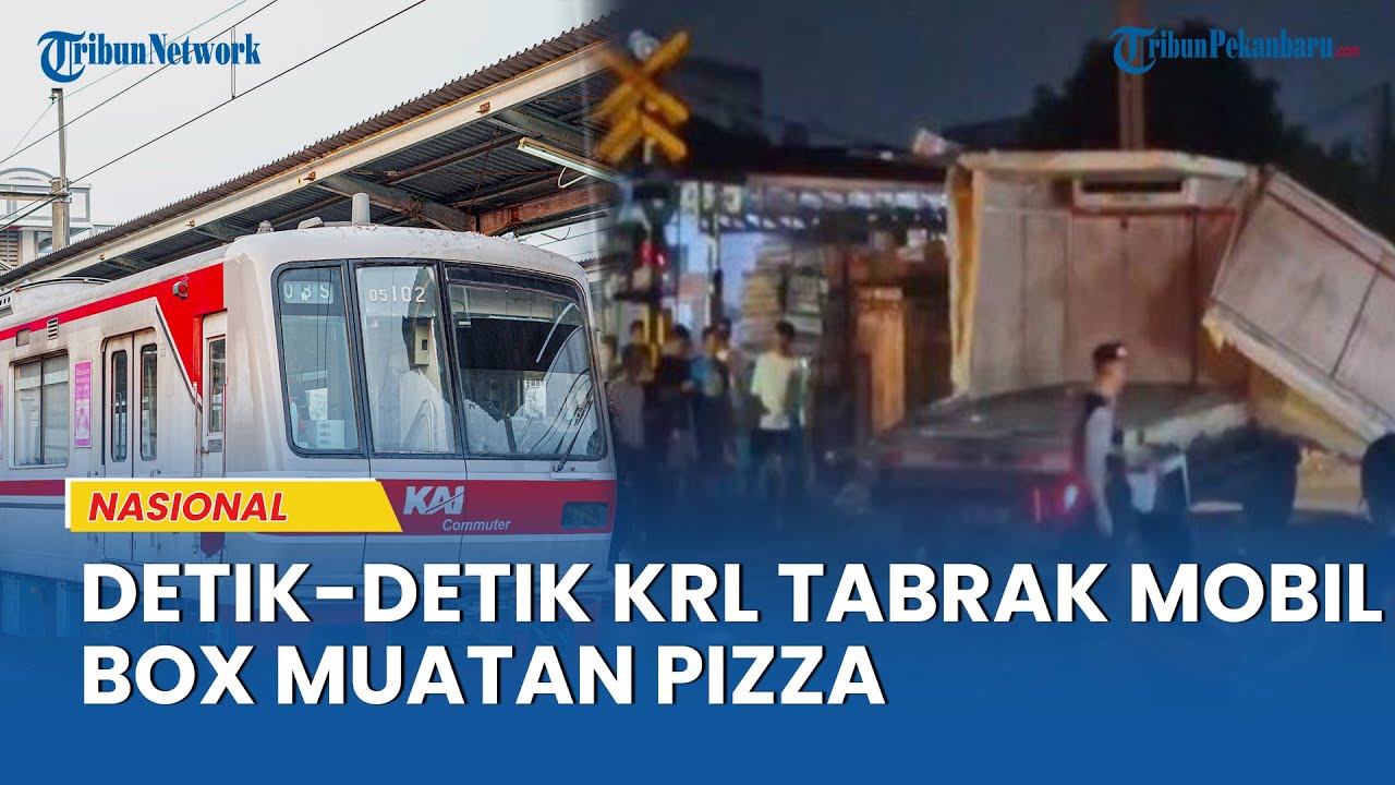 KRONOLOGI Detik-detik Mobil Boks Tertabrak KRL di Bojonggede, Diduga Tersangkut di Pelintasan