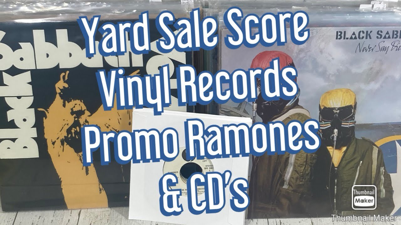 I Find Ramones White Label Promo Vinyl & Some Hard Rock / Heavy Metal Records at a Garage Sale.