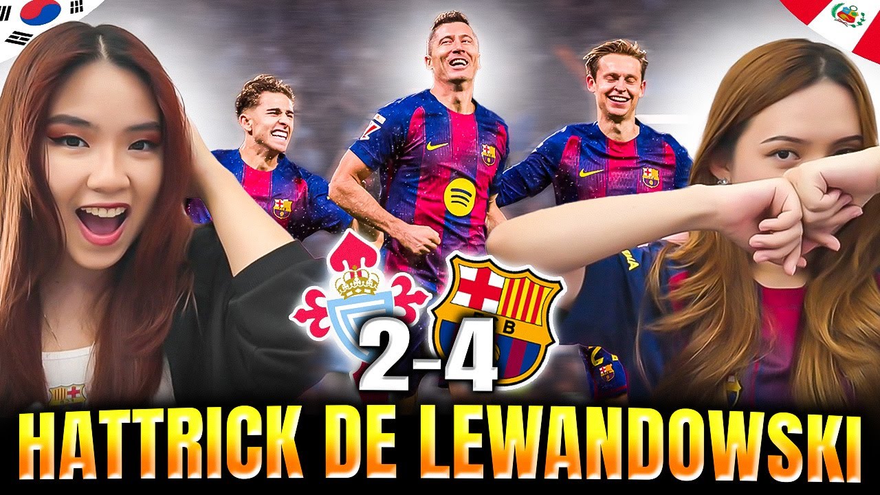 CELTA DE VIGO 2-4 VS BARCELONA - REACCIÓN ¡HATTRICK DE LEWANDOWSKI!⚽⚽⚽