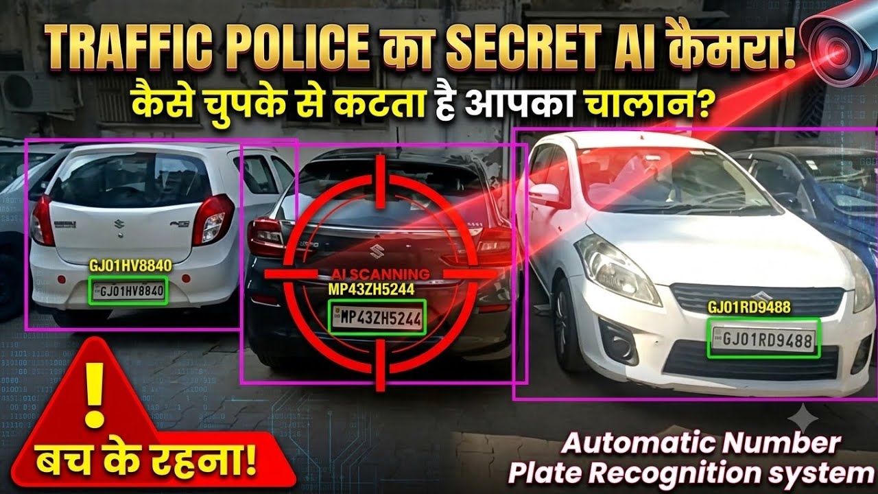 Automatic Number Plate Recognition | AI Camera जो  खुद वाहन नंबर प्लेट पढ़ता है