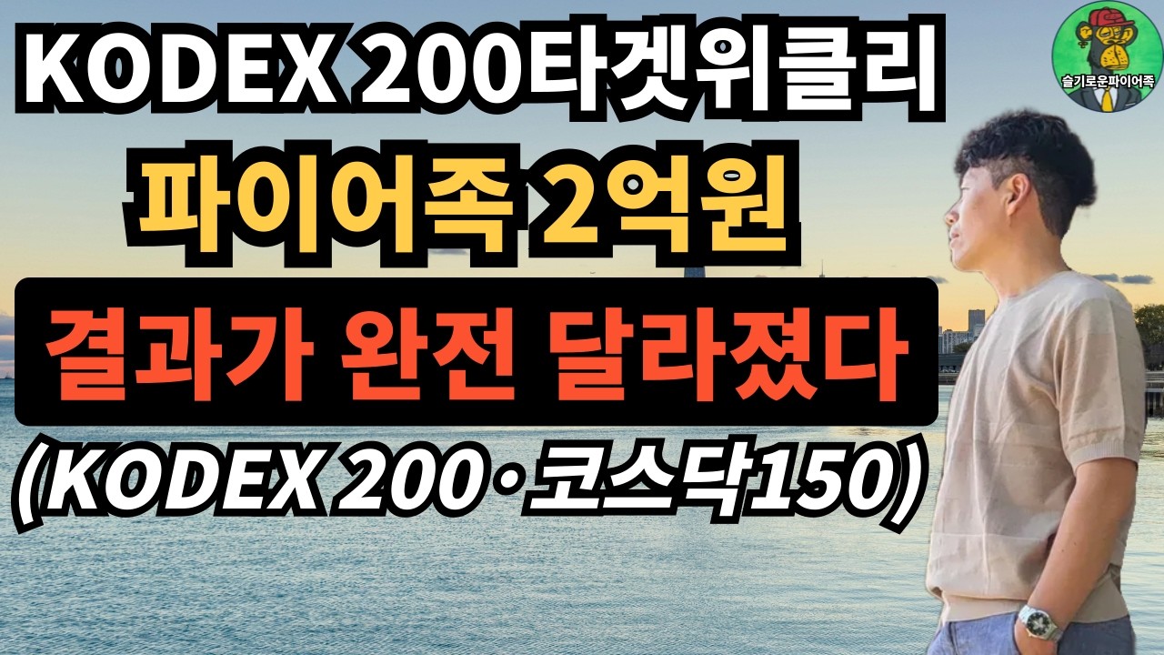 ⭐ KODEX 200타겟위클리 2억 투자, 결과가 완전 달라졌다 | KODEX 200·코스닥150 비교