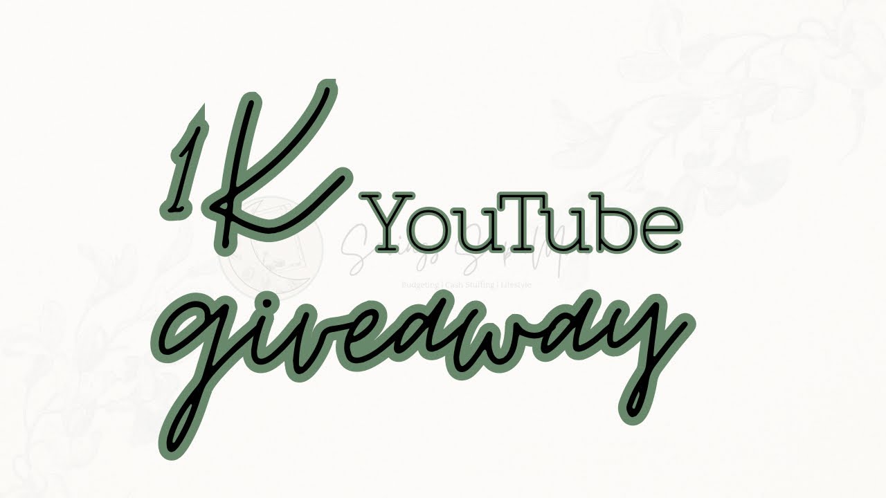 1K Giveaway | THANK YOU ALL SO MUCH!!!! | You Don’t Want To Miss This