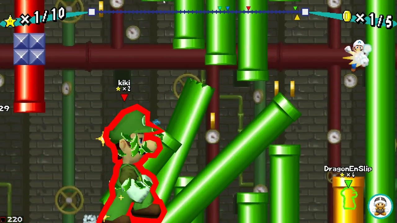 Playing Mario vs Luigl with Kiki