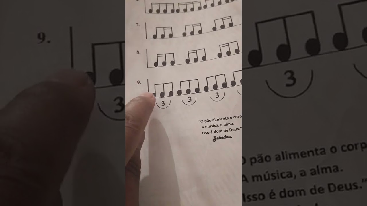 Solfejando as Tercinas no Volume 2. Exerc&iacute;cio 9. Zebedeu.