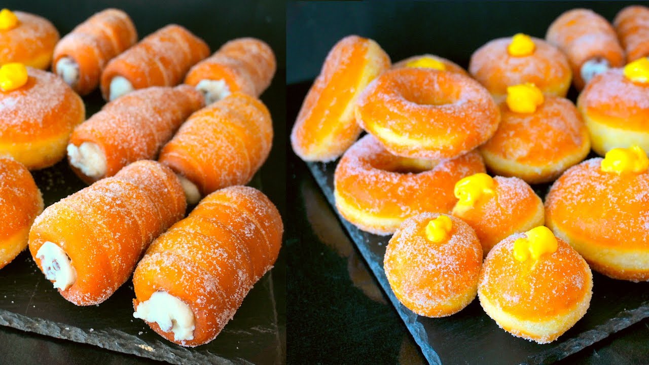 Con UN UNICO IMPASTO prepara bomboloni, ciambelle e cartocci! Ricetta spettacolare!