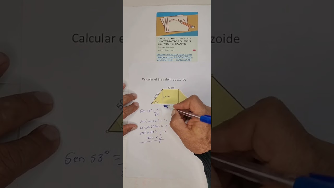 Cálculo del área de un trapezoide