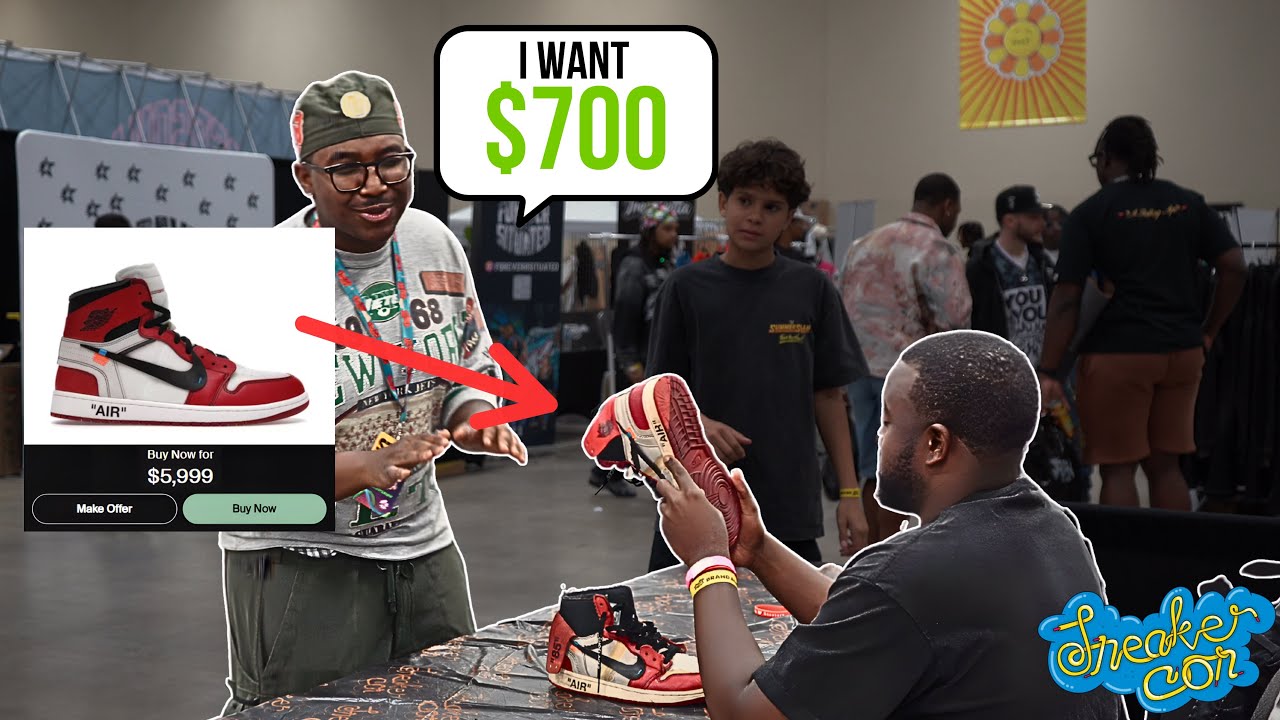 Он хотел 700 долларов за свои подержанные кроссовки Off White Chicago! (Sneaker Con Texas)