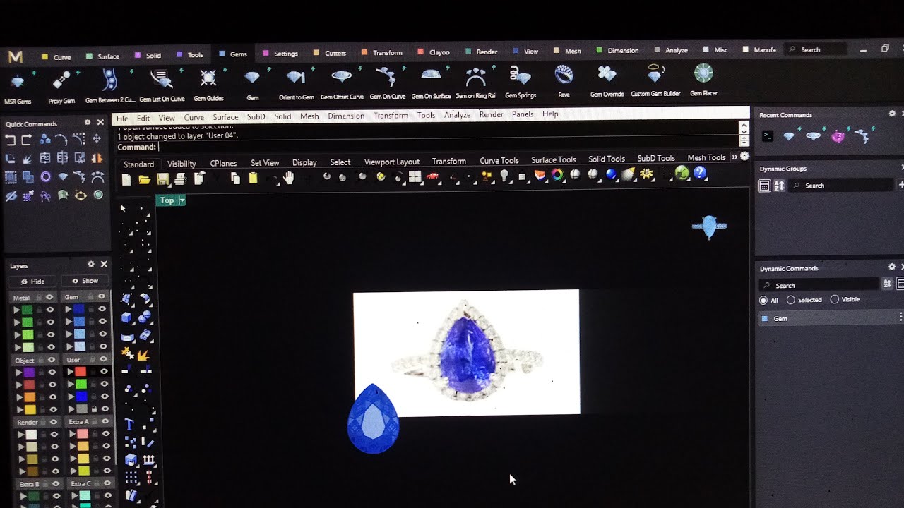 STUDIO 87 is live matrixgold ring modeling