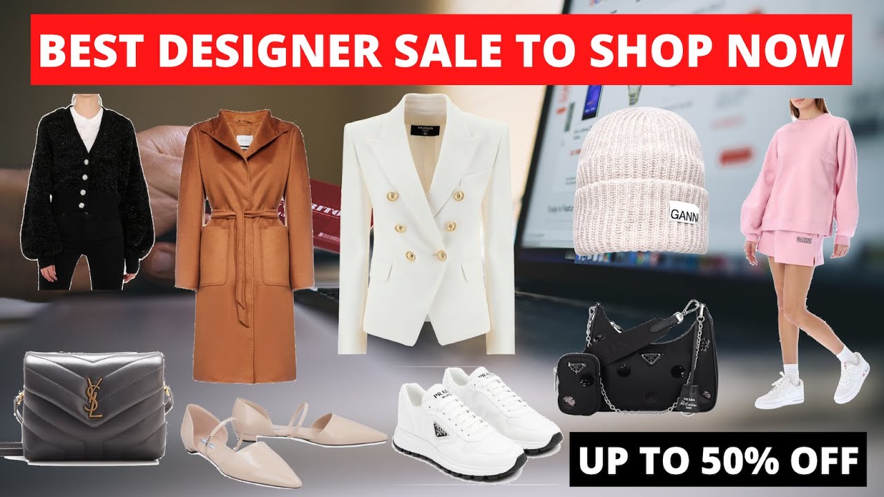 BEST DESIGNER SALE TO SHOP NOW | Balmain, max mara, prada, saint laurent etc