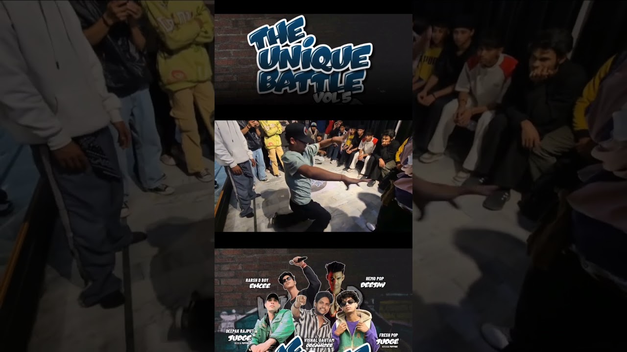 Shankey pop vs Taniish D India (The unique dance Battle vol 5). Rep Yourstyle🤜🏻vs 🤛🏻