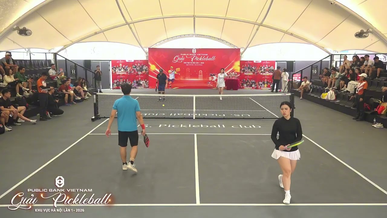 🎬CK ĐÔI NAM NỮ : ANH -  LINH -vs- TÙNG - CHI| Pickleball Public Bank Việt Nam KV HN lần I - 2026