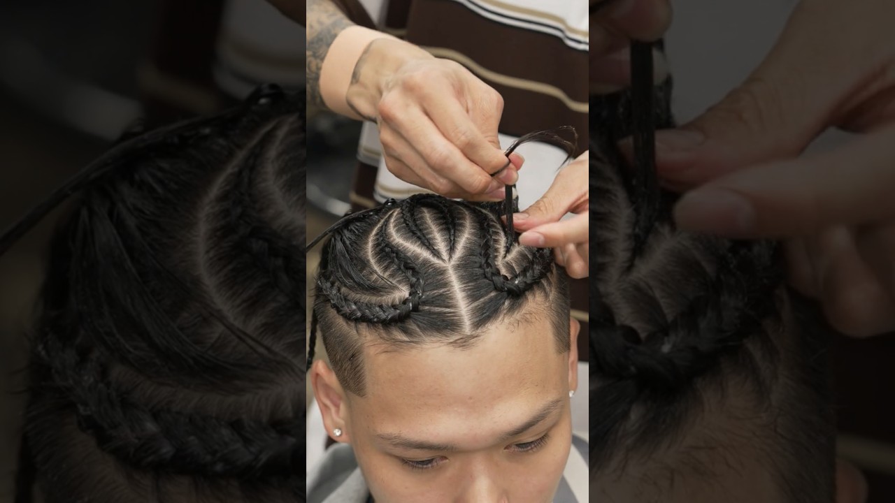 💈(ASMR) Sharp Cornrow Braids by Tokyo&rsquo;s Coolest Barber