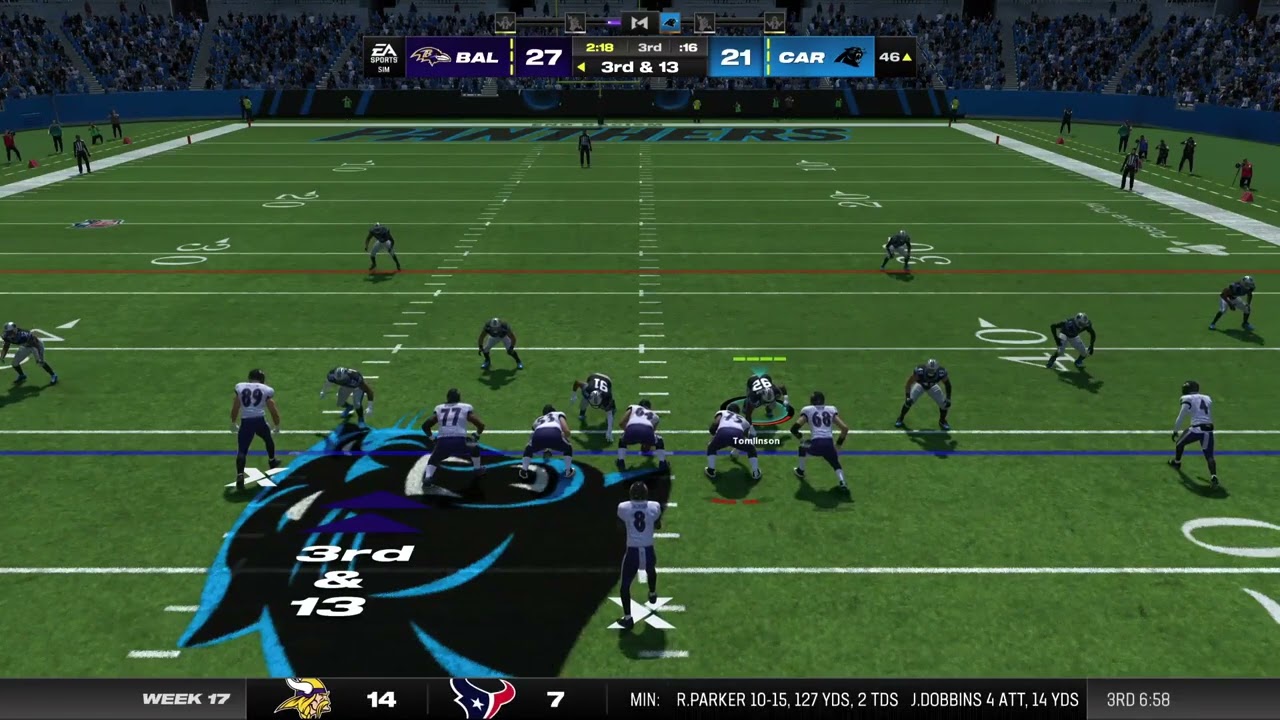 Jaycee Horn with the 2nd Interception