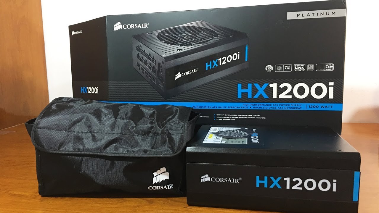 CORSAIR HX1200i - 80 PLUS PLATINUM - NÃO É DEFEITO! UNBOXING #PCGAMER