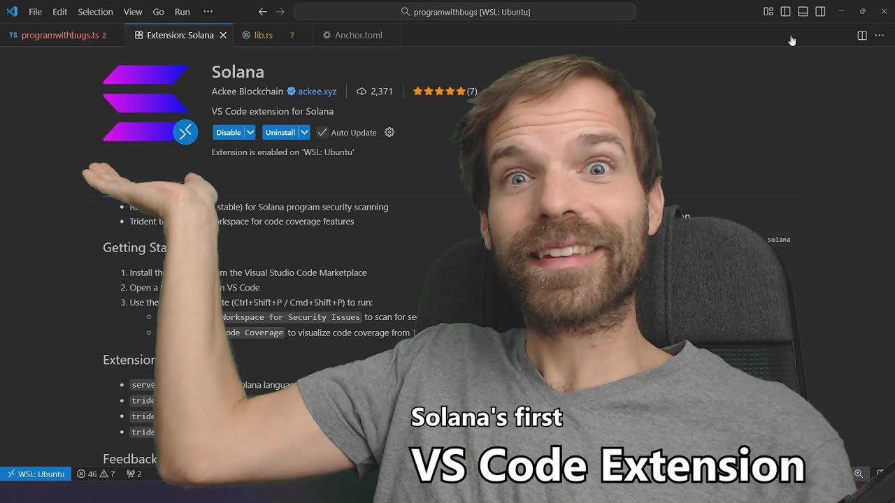 The first Solana VS Code Extension [Solana Tutorial] - Nov 23rd '25