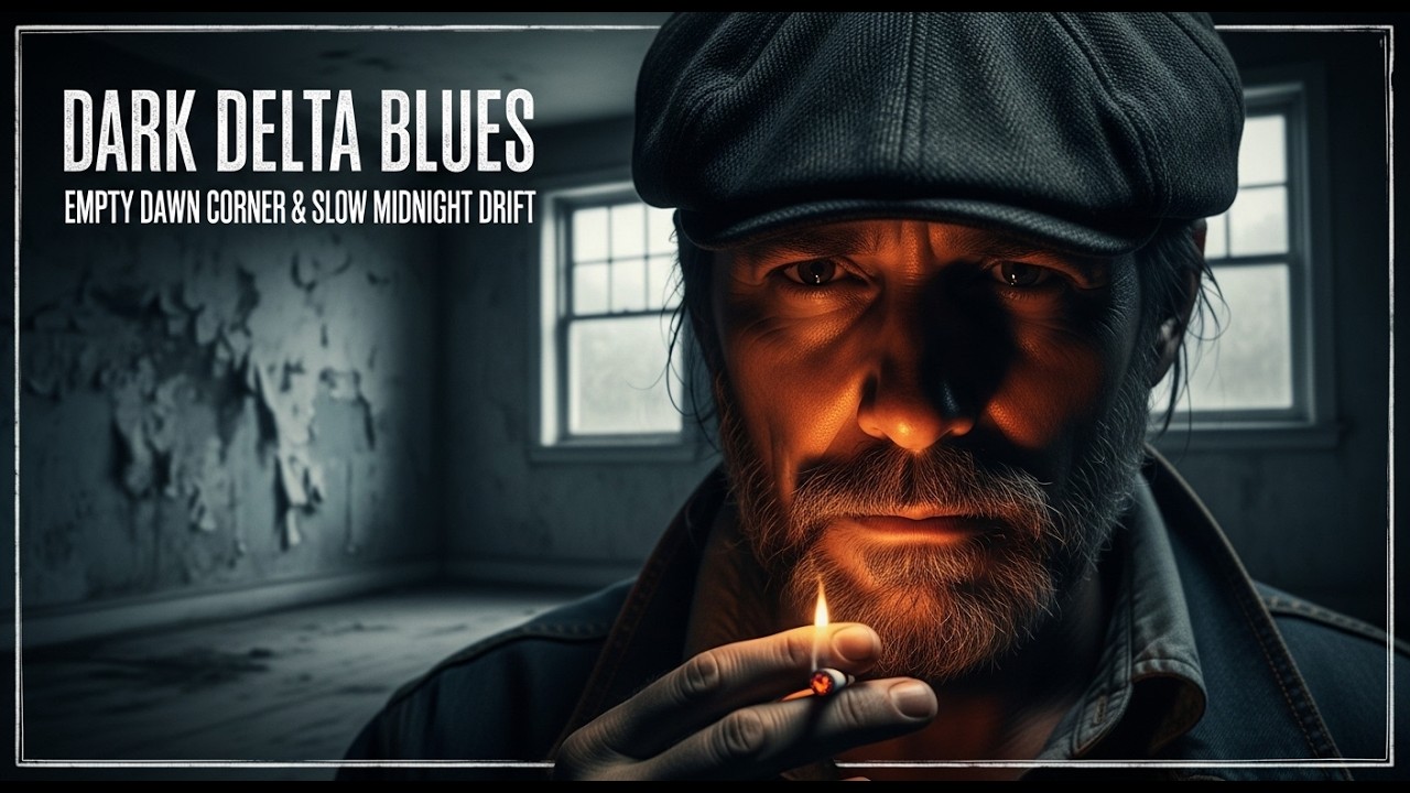 Dark Delta Blues | Empty Dawn Corner & Slow Midnight Drift #BluesMusic #SoulfulVibes