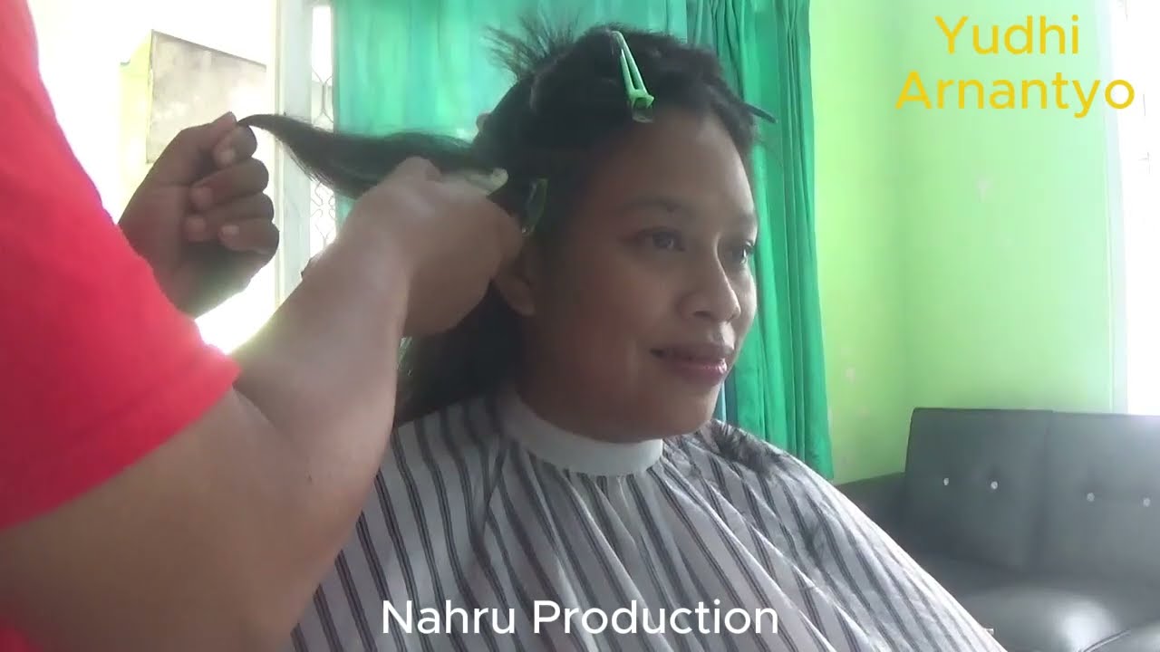 Women Has Thick Hair & Wants Undercut || Wanita Potong Undercut