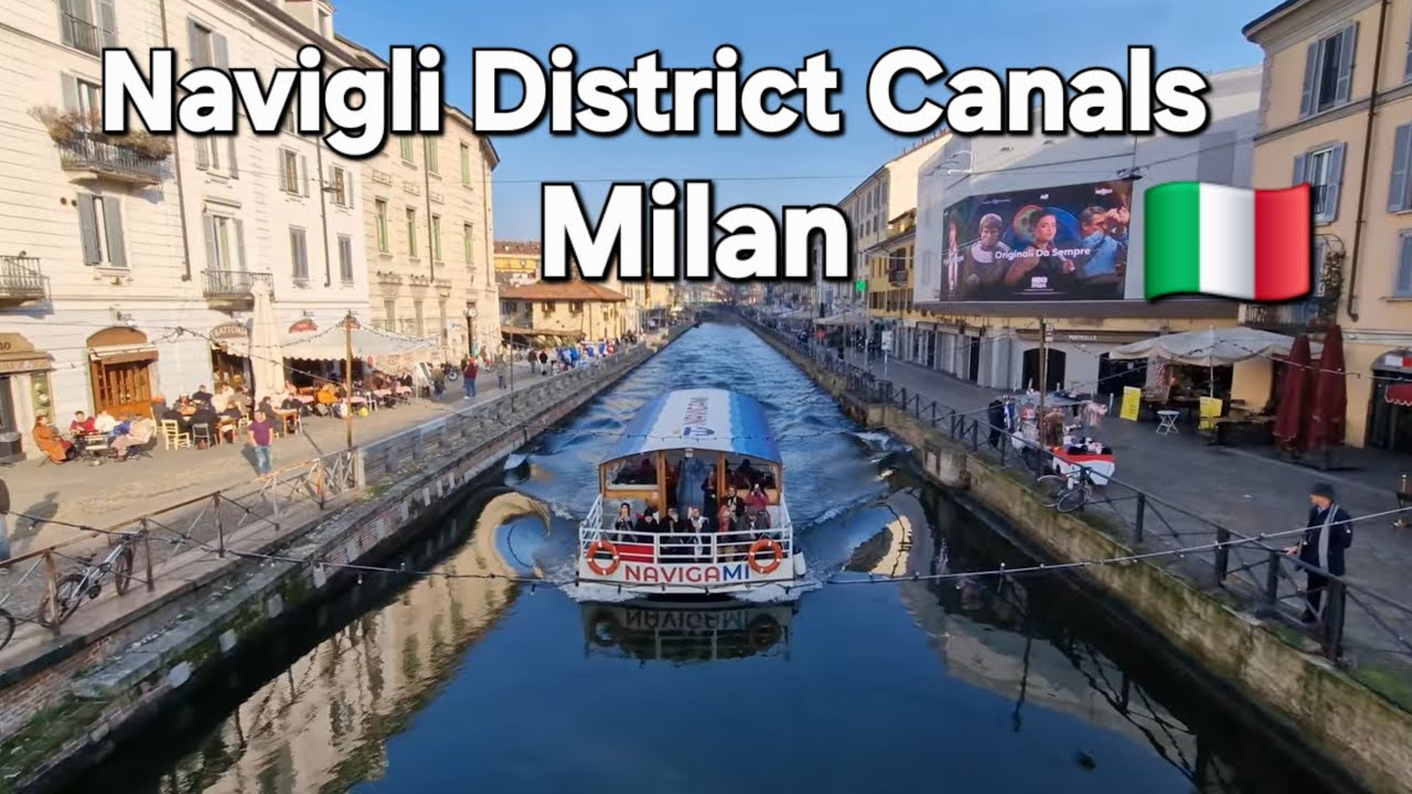 NAVIGLI The ONLY District Canals in Milan.| Milan Walking Tour | Scenic Canale Street Views | 4K 🇮🇹